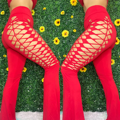 Red Weaved Flares