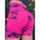 Pink Tiedye Gym Shorts