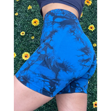 Blue Tiedye Gym Shorts