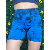 Blue Tiedye Gym Shorts