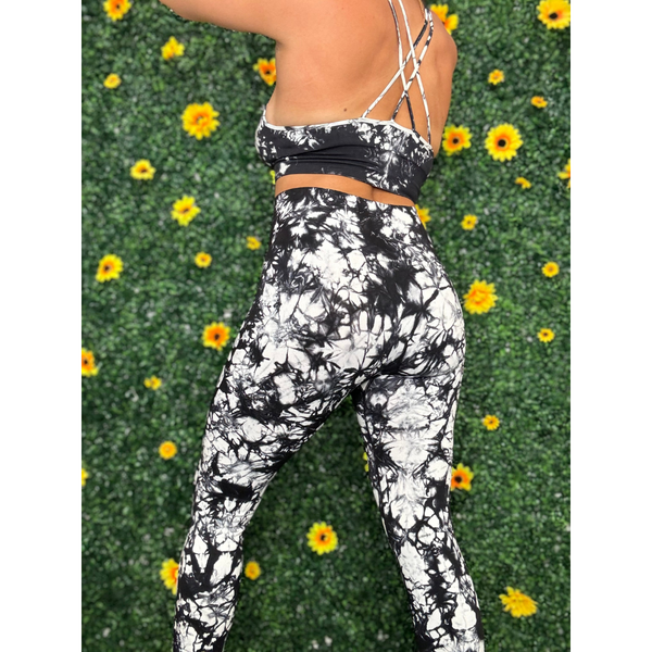 Black Tiedye Athletic Set