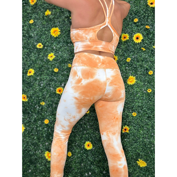 Orange Tiedye Athletic Set