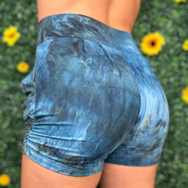 Teal Tiedye Shorts