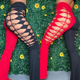 Black & Red Weaved Flares