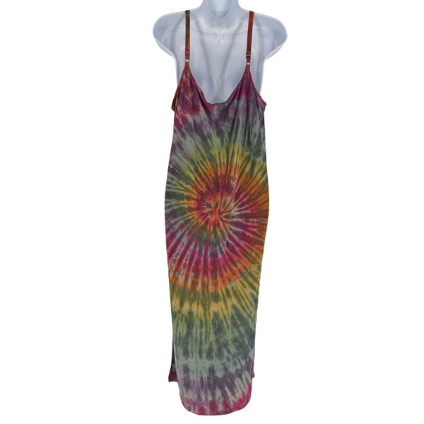 Earthy rainbow dress