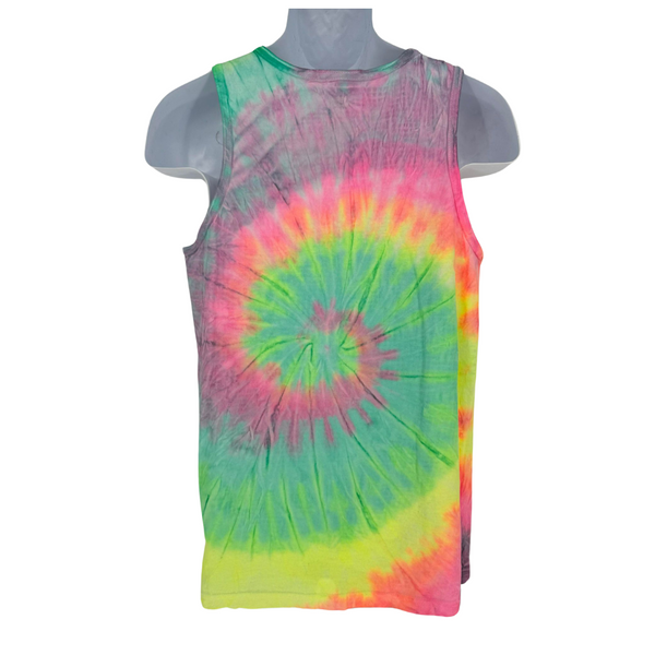 Neon Spiral Tiedye Tank