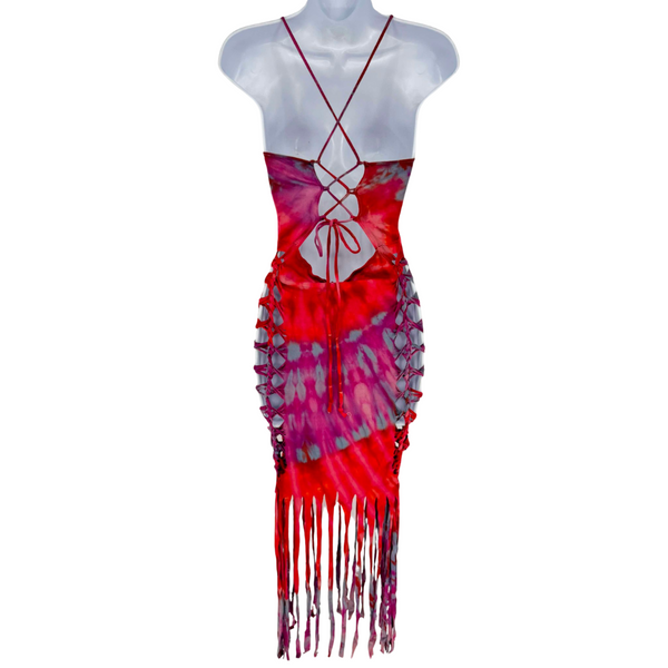 Tiedye Fringe Dress