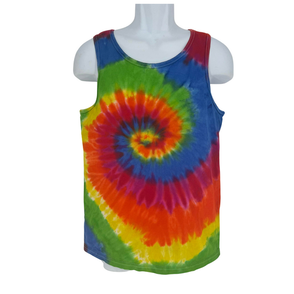 Rainbow Spiral Tiedye Tank