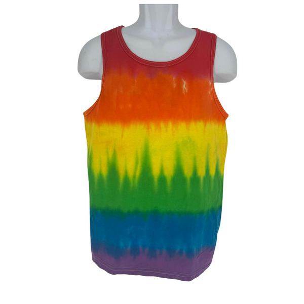 Rainbow Stripe Tiedye Tank