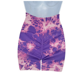 Purple Tiedye Workout Shorts